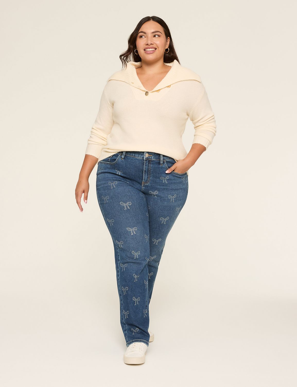Long Sleeve Buuton Collar Pullover Product Image 3