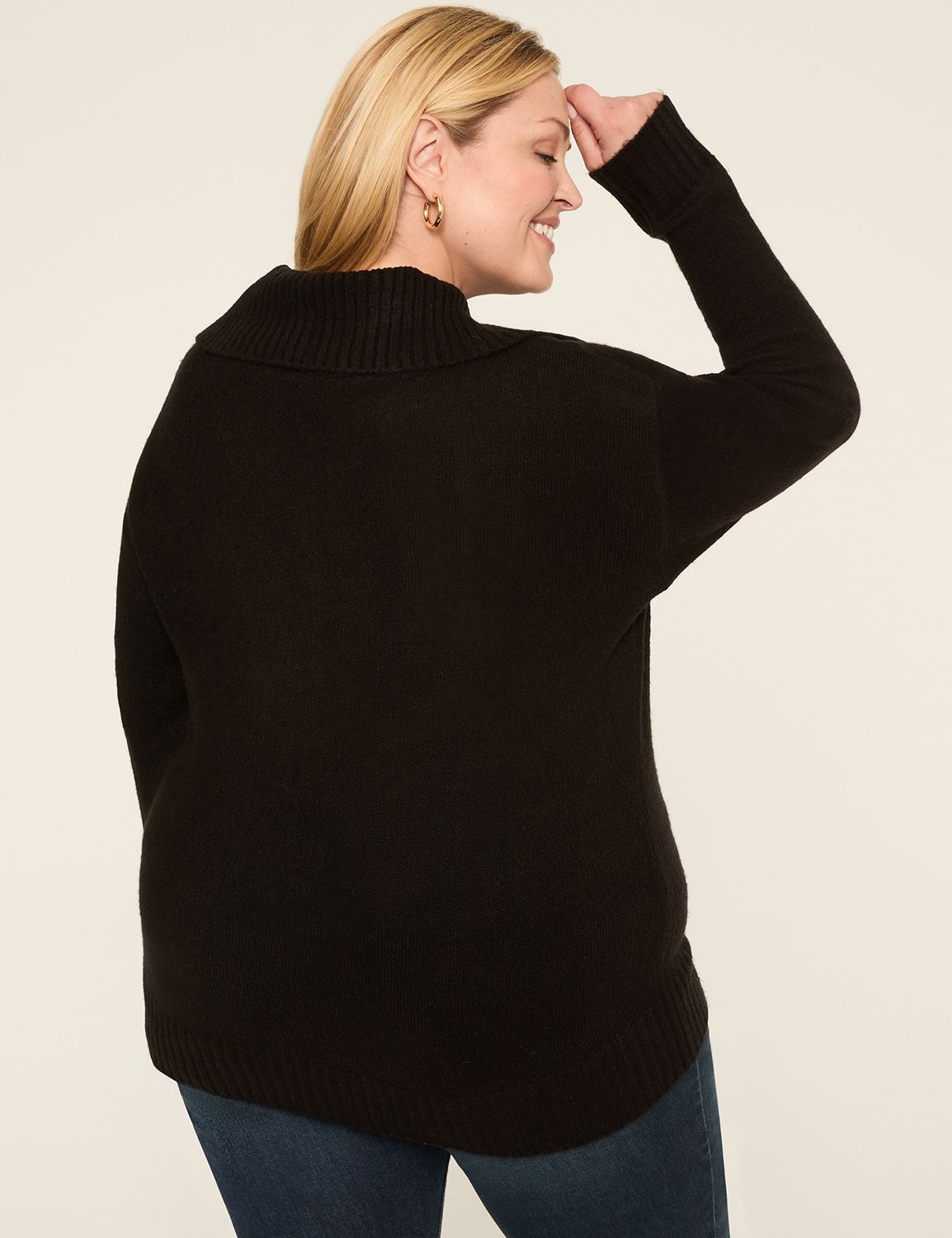 Button-Collar Pullover Sweater