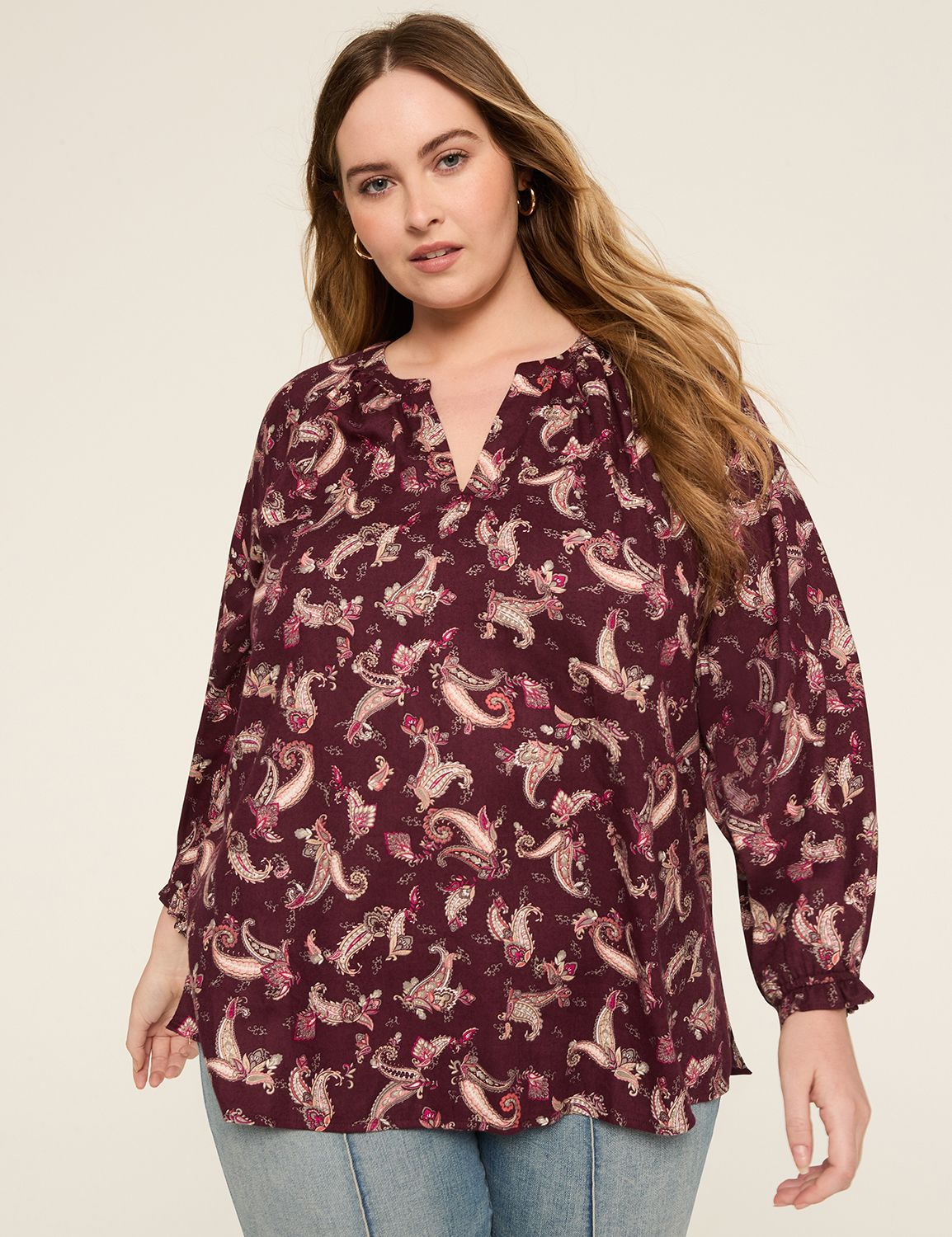 Swing Notch-Neck Popover Top