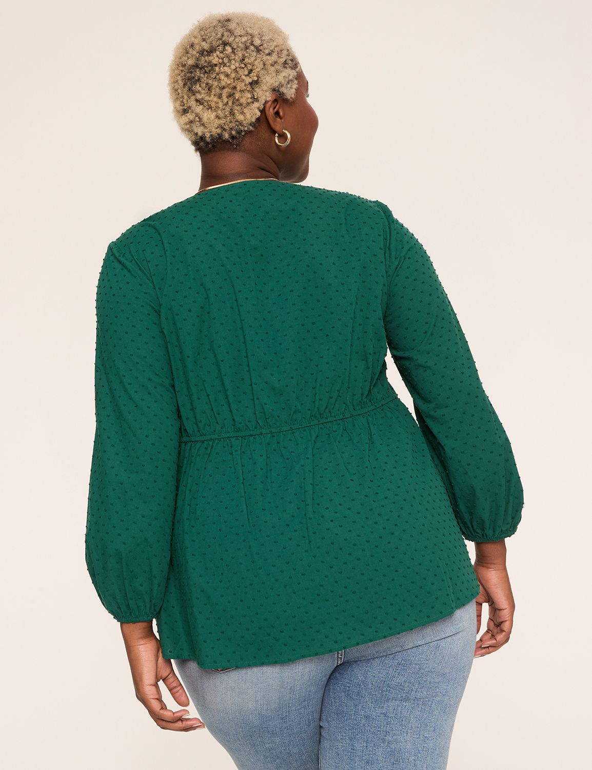 Bracelet-Sleeve Button-Detail Tunic Top