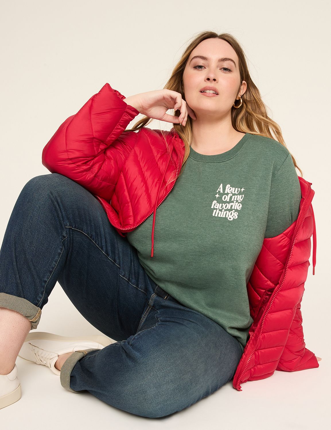 Long Sleeve Crew Neck Sweatshirt wi Product Image 2