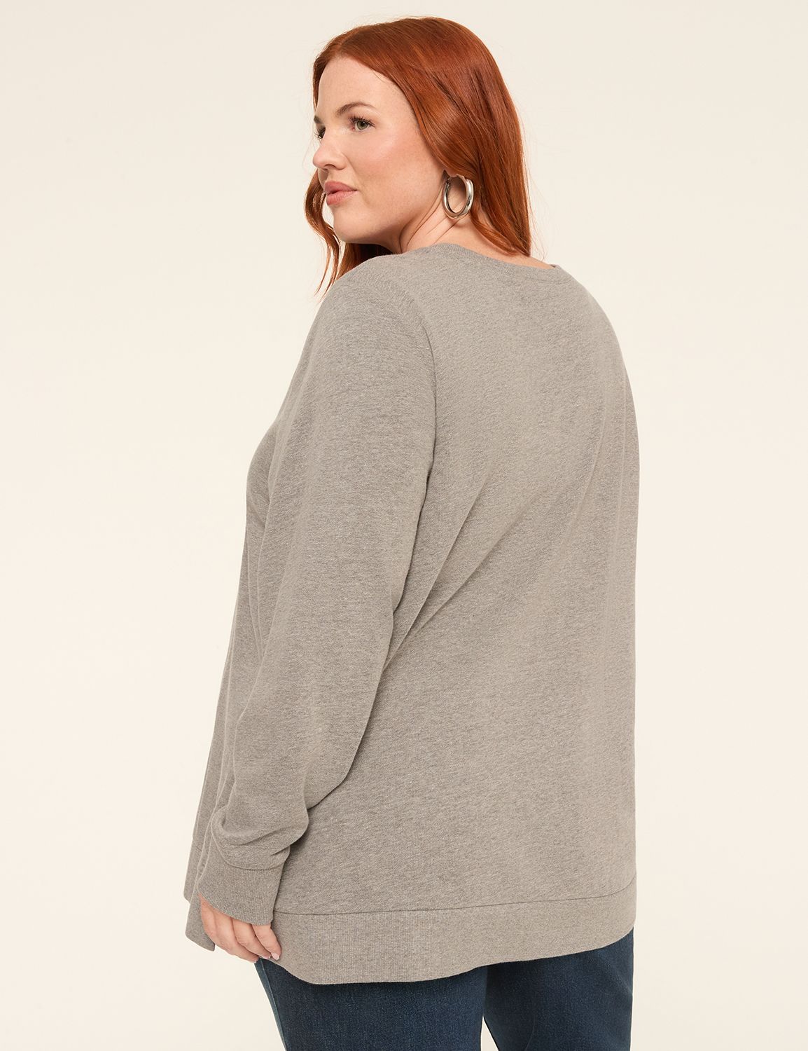 Long Sleeve Crew Neck Sweatshirt wi Product Image 2