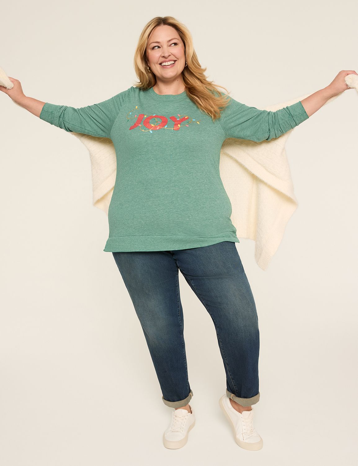 Long Sleeve Crew Neck Sweatshirt wi Product Image 3