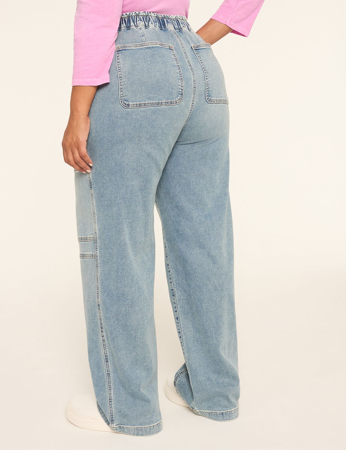 High Rise Pull On Straight Leg Jogger
