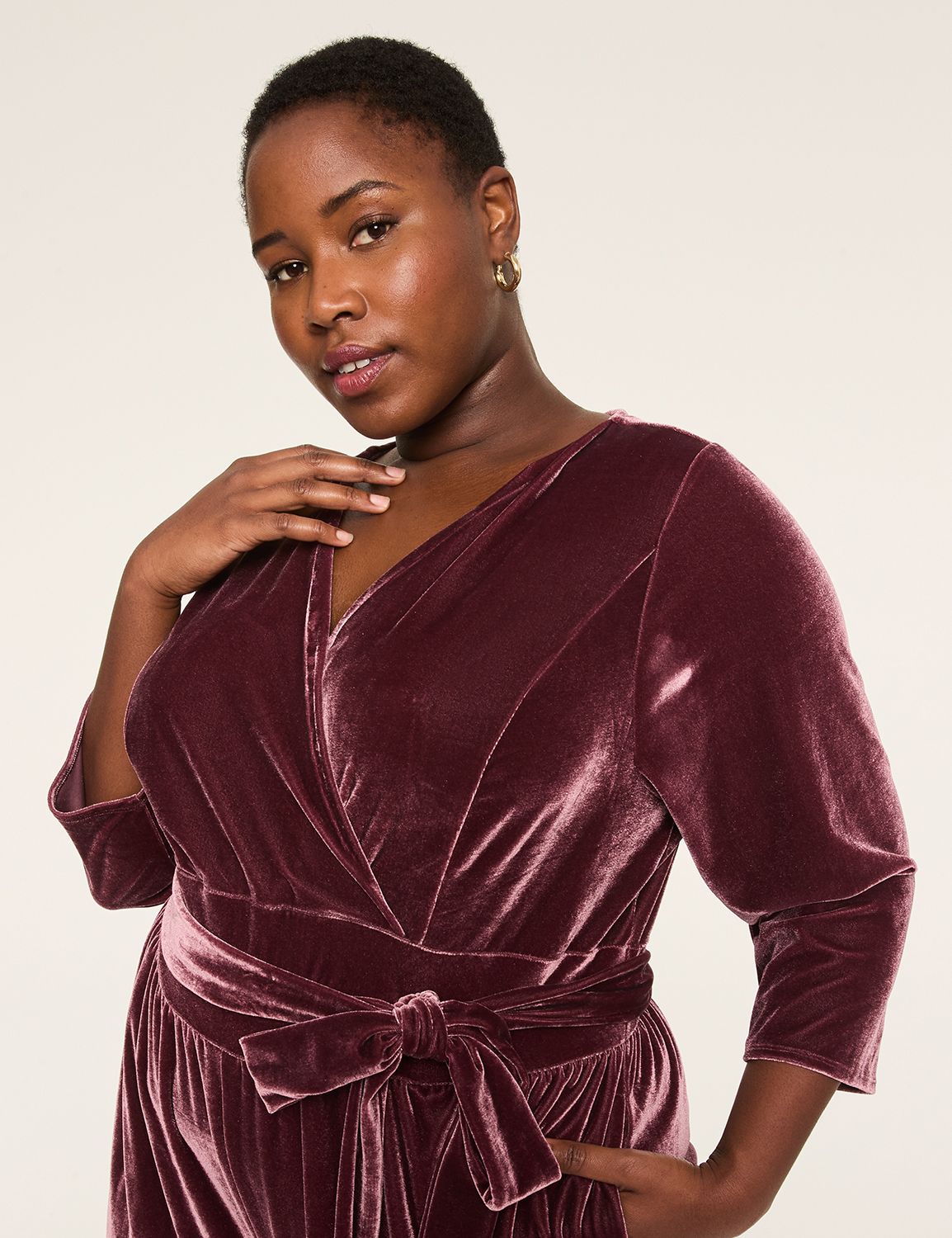 Lena Velvet Jumpsuit | LaneBryant