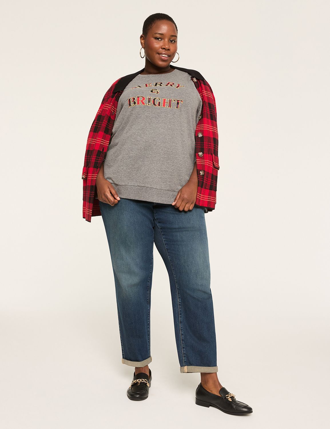 Long Sleeve Crew Neck Sweatshirt wi Product Image 3