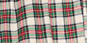 Lurex Square-Neck Smocked-Bodice Plaid Midi Dress