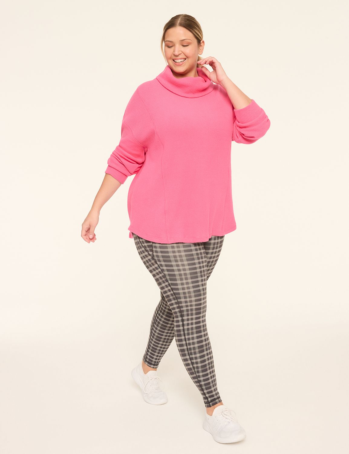 LIVI Long Sleeve Waffle Textured Pu Product Image 3