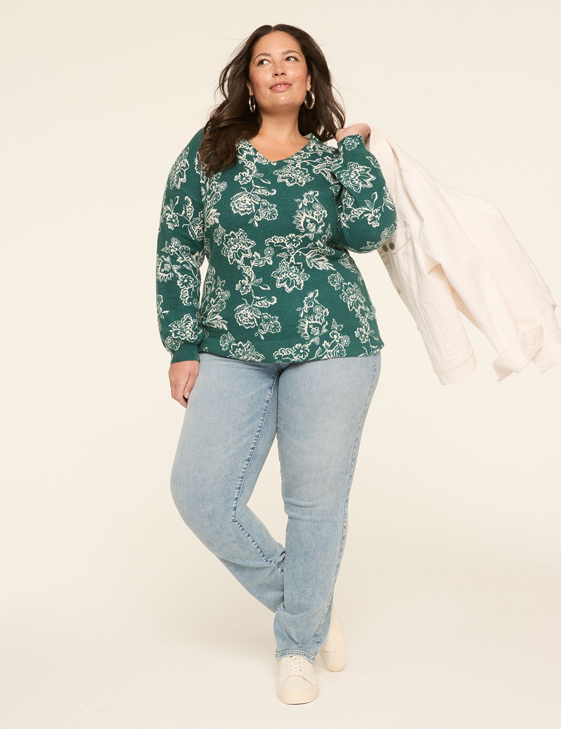 Classic Long Sleeve V-Neck Pullover Product Image 3