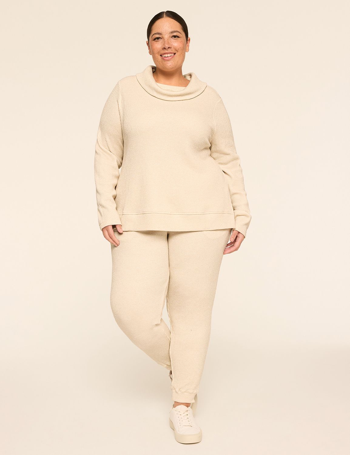 LIVI Mid Rise Shine Texture Full Le Product Image 3