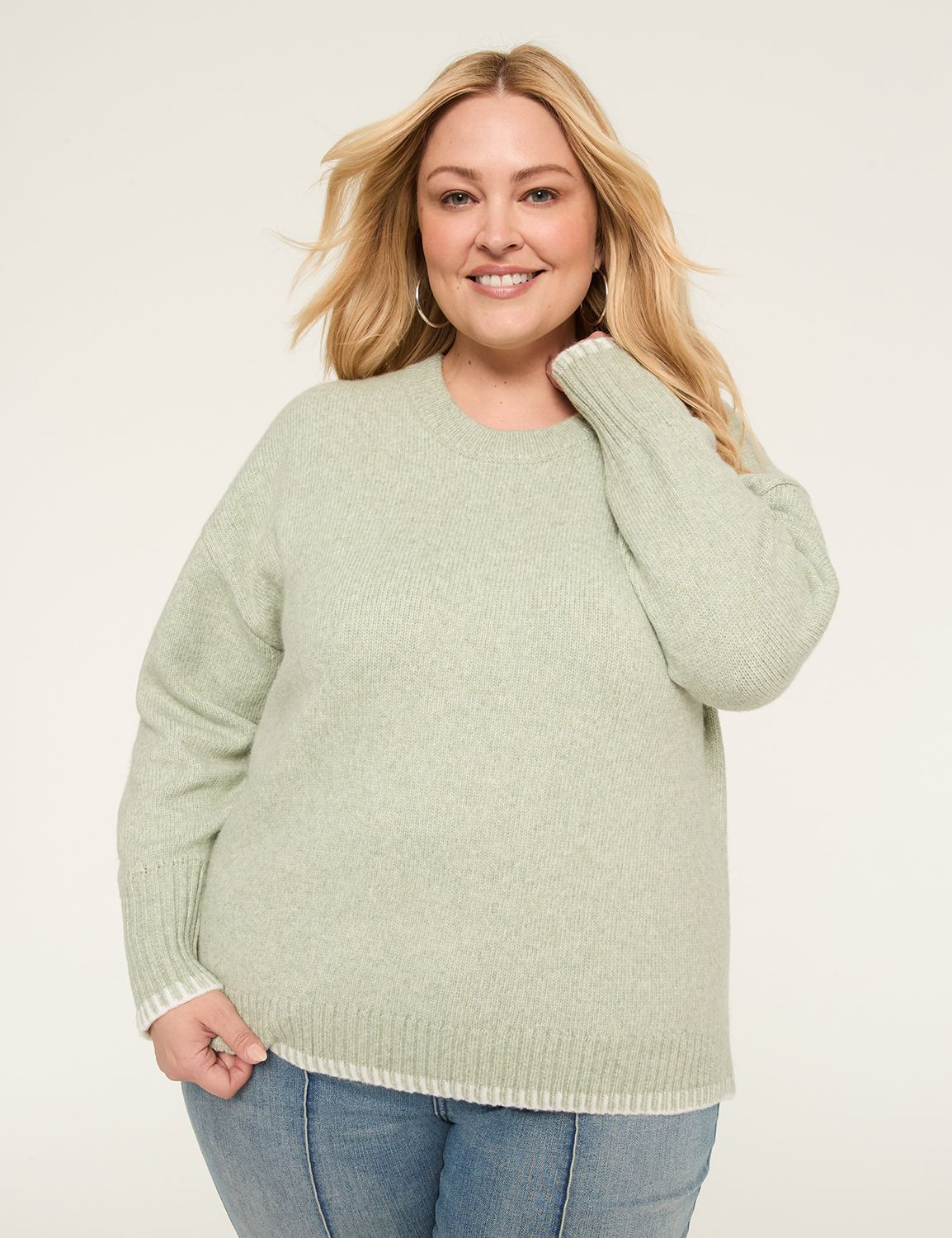 Long-Sleeve Crew-Neck Sweater