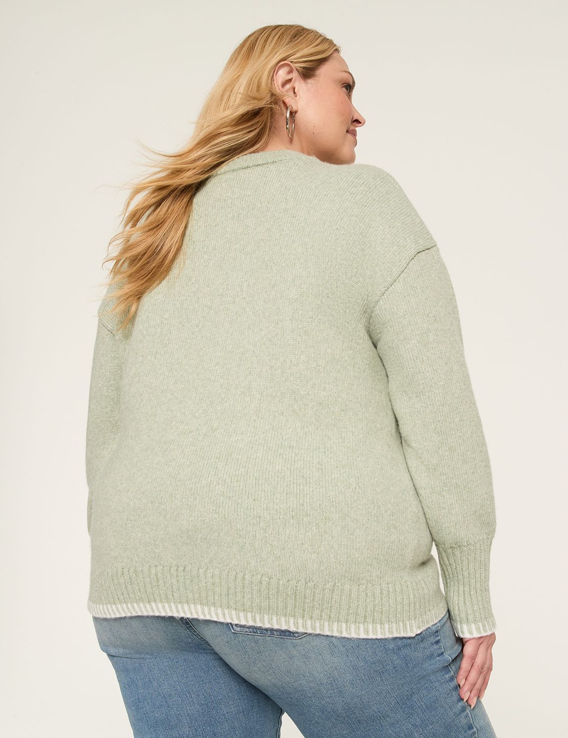 Long-Sleeve Crew-Neck Sweater