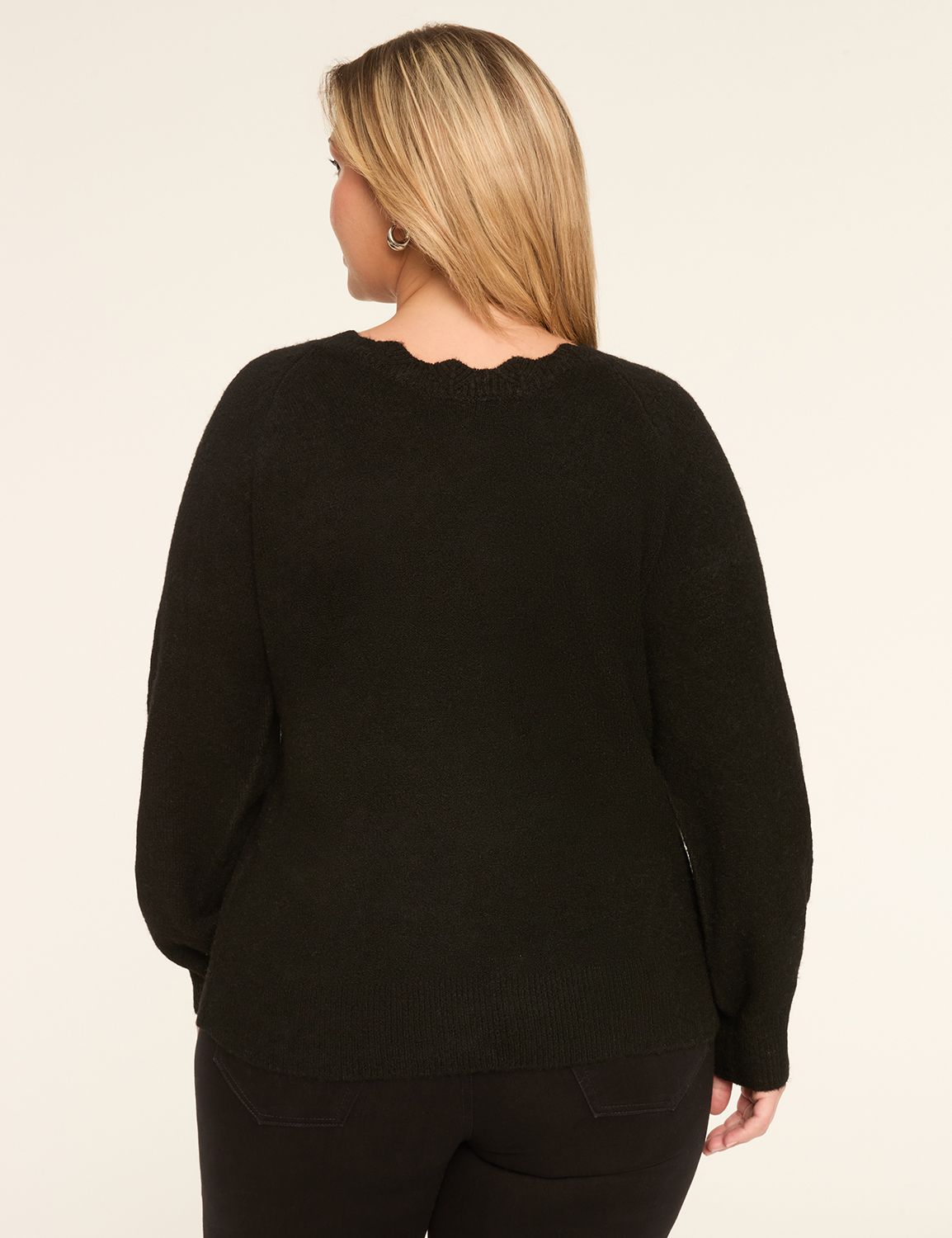 Crew-Neck Trim-Detail Sweater