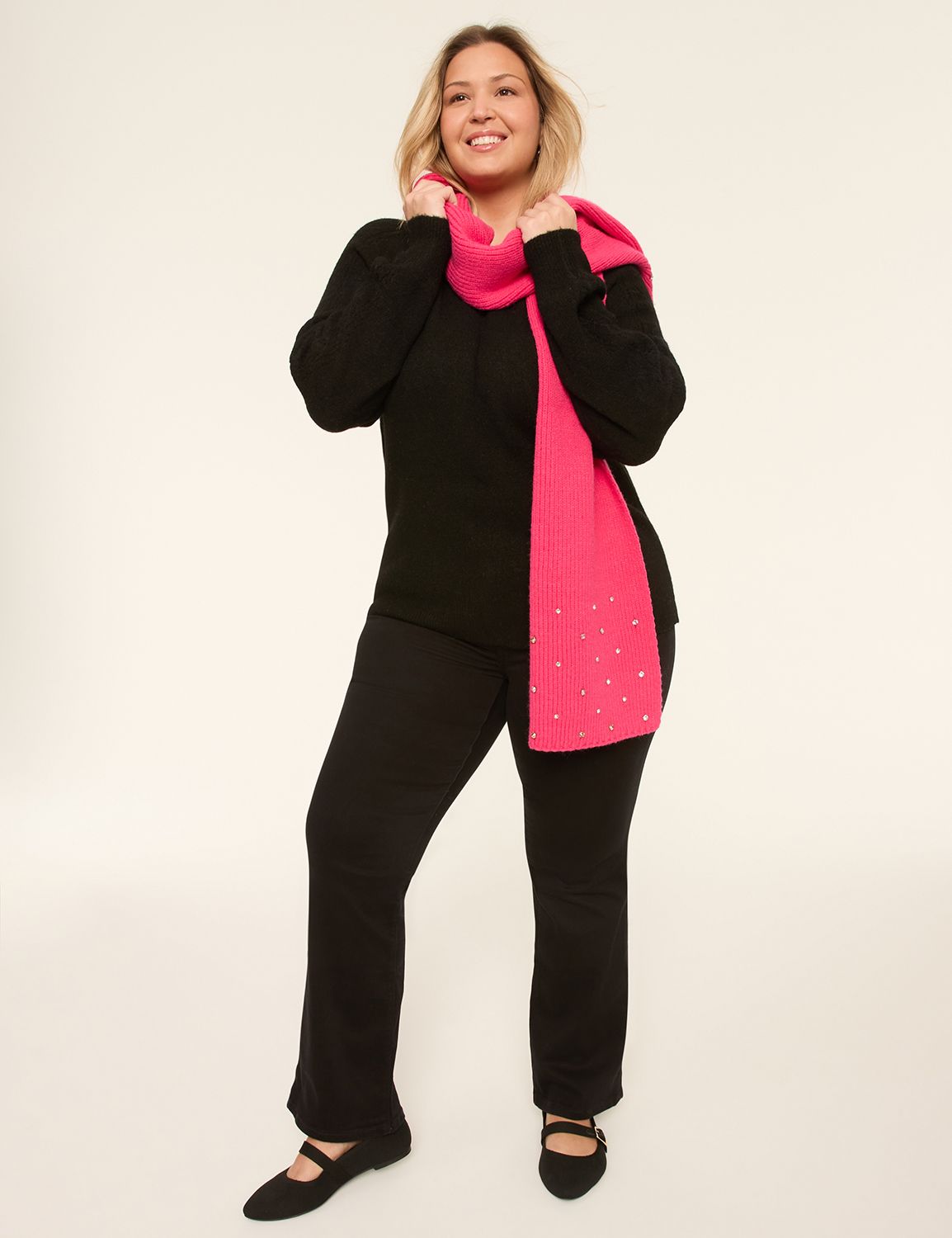 Long Sleeve Crew Neck Sweater 11489 Product Image 3