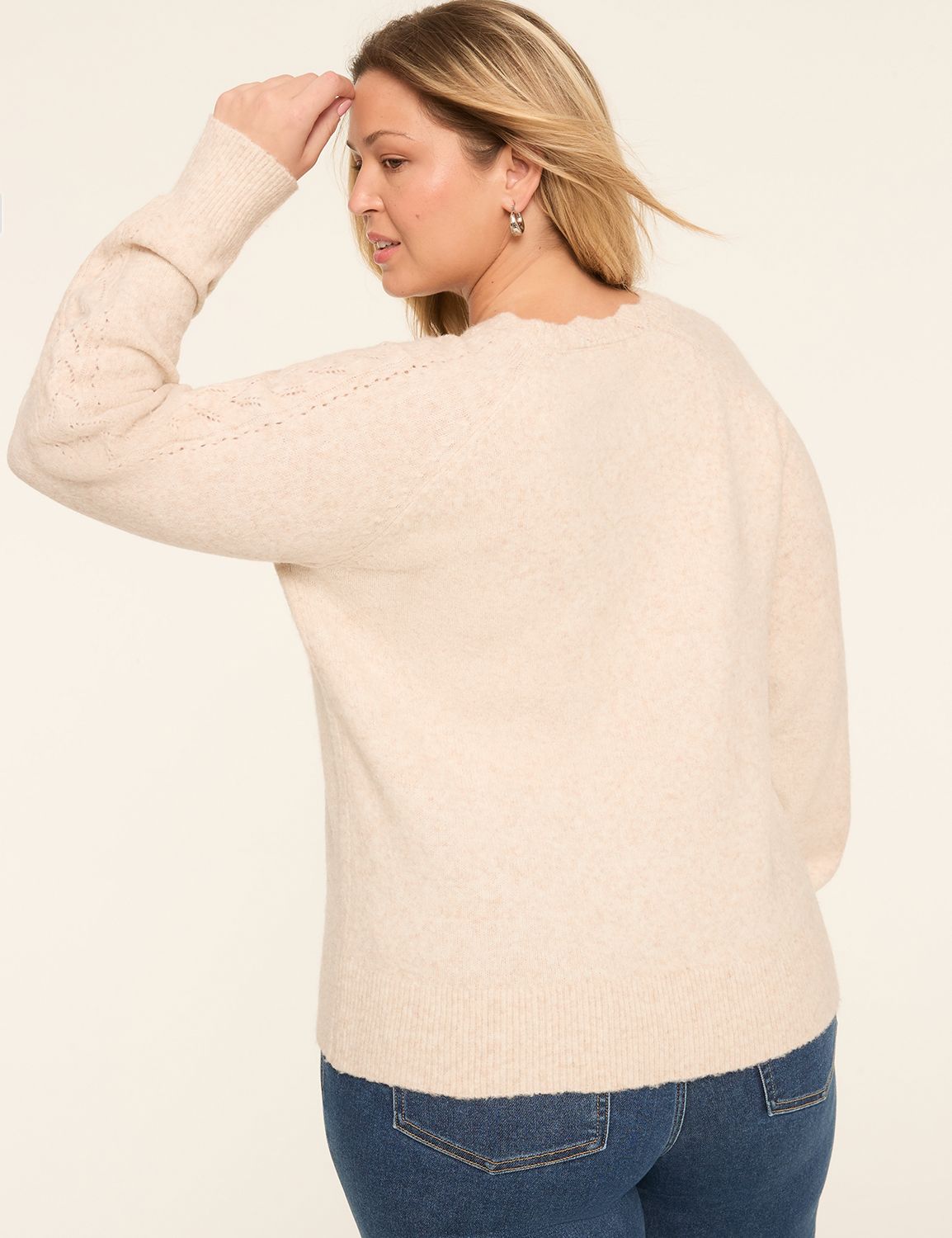 Crew-Neck Trim-Detail Sweater