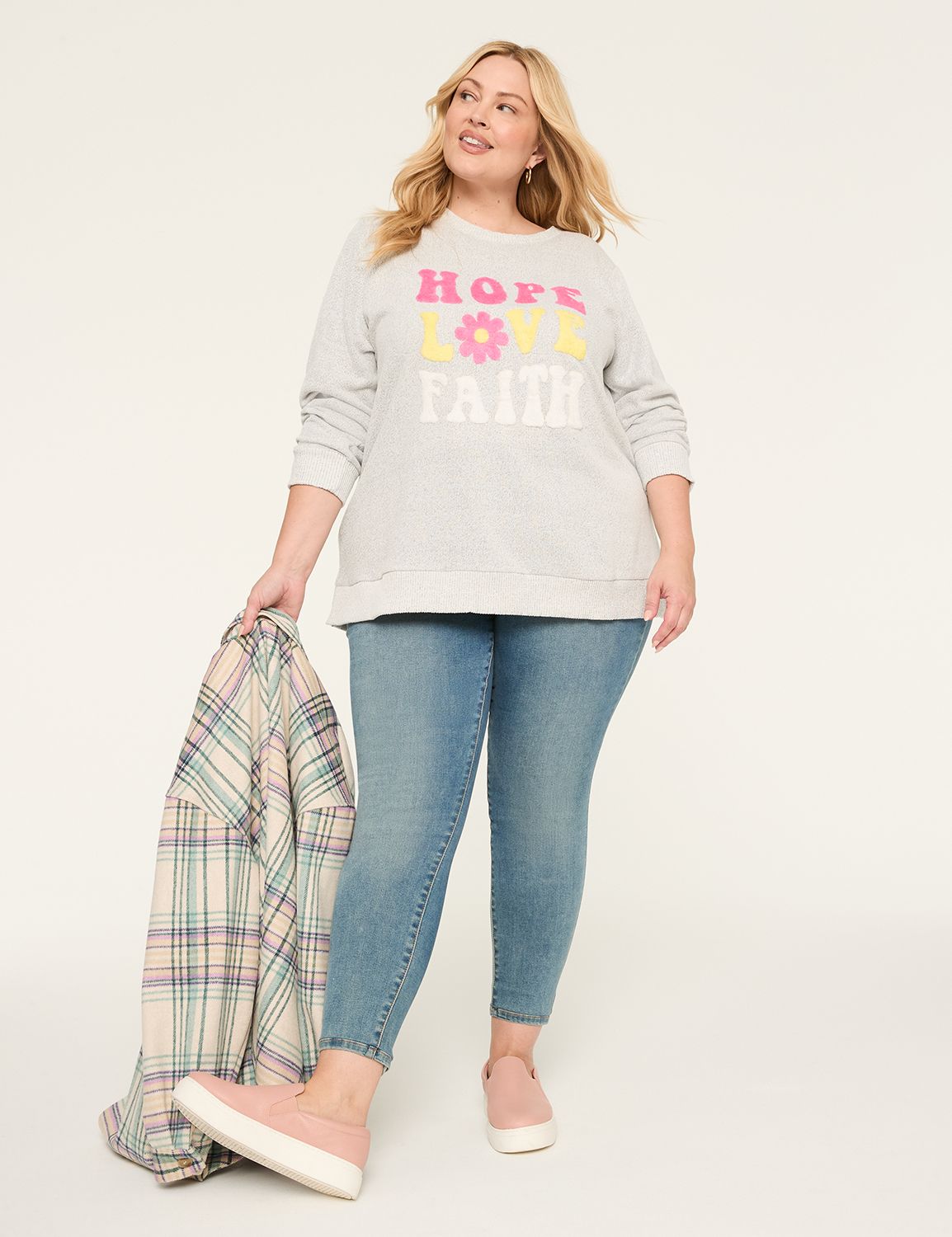 Long Sleeve Crew Neck Sweatshirt wi Product Image 3