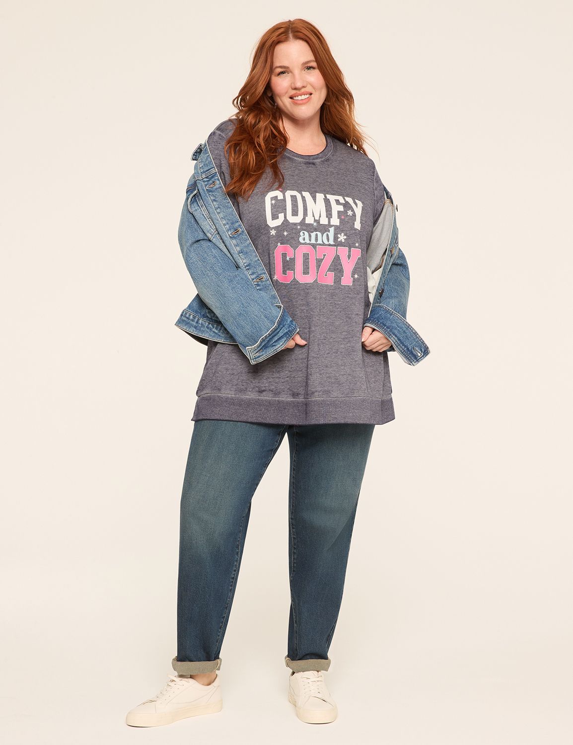 Long Sleeve Crew Neck Sweatshirt wi Product Image 3