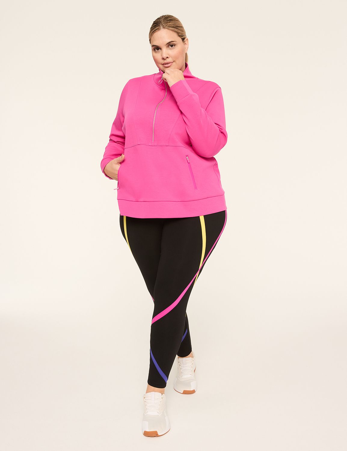 LIVI Long Sleeve 1/2 Zip Knit Jerse Product Image 3