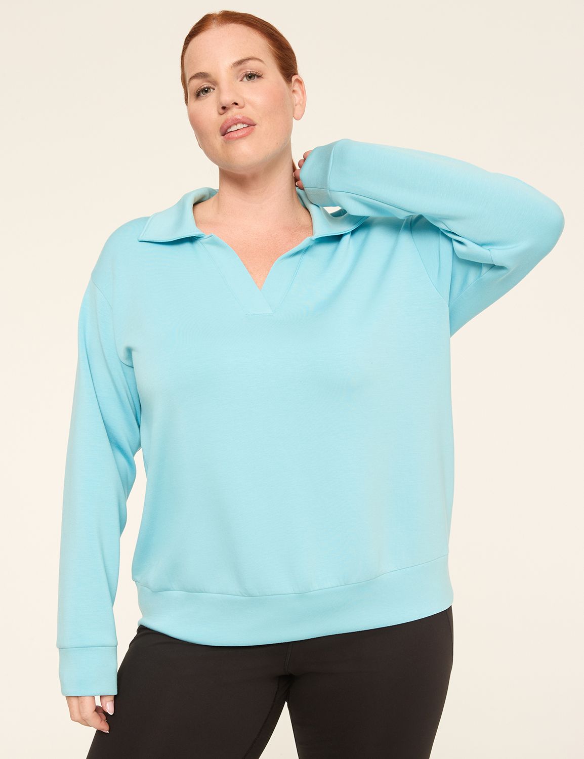 LIVI Journey Polo Notch-Neck Pullover