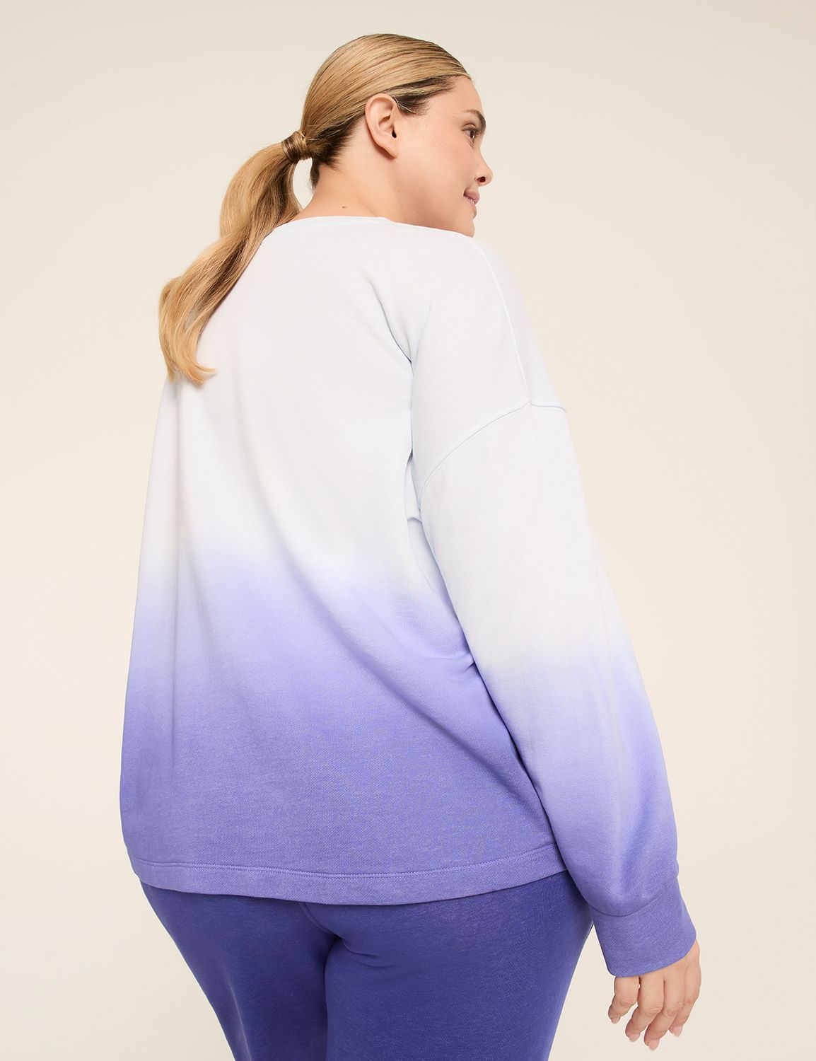 LIVI French Terry Ombre Crew-Neck Sweatshirt