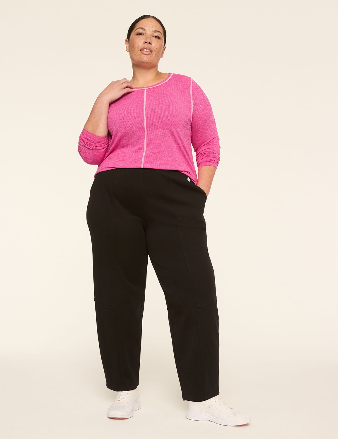 LIVI Mid Rise Knit Jersey Full Leng Product Image 3