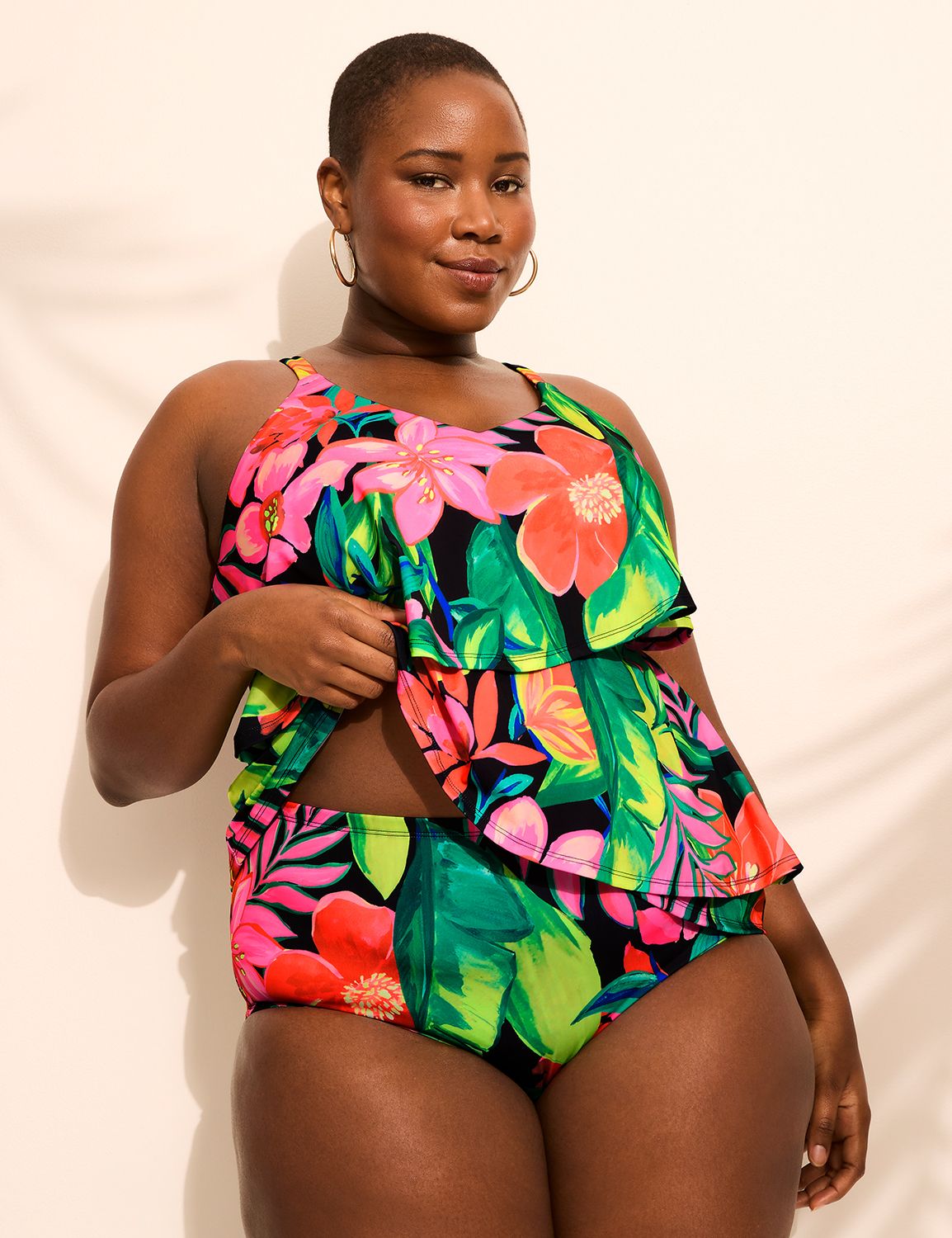 3 Tier Flounce NW Tankini 1148825 H Product Image 5