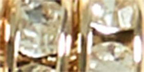 Goldtone Pave Circle Necklace & Earring Set
