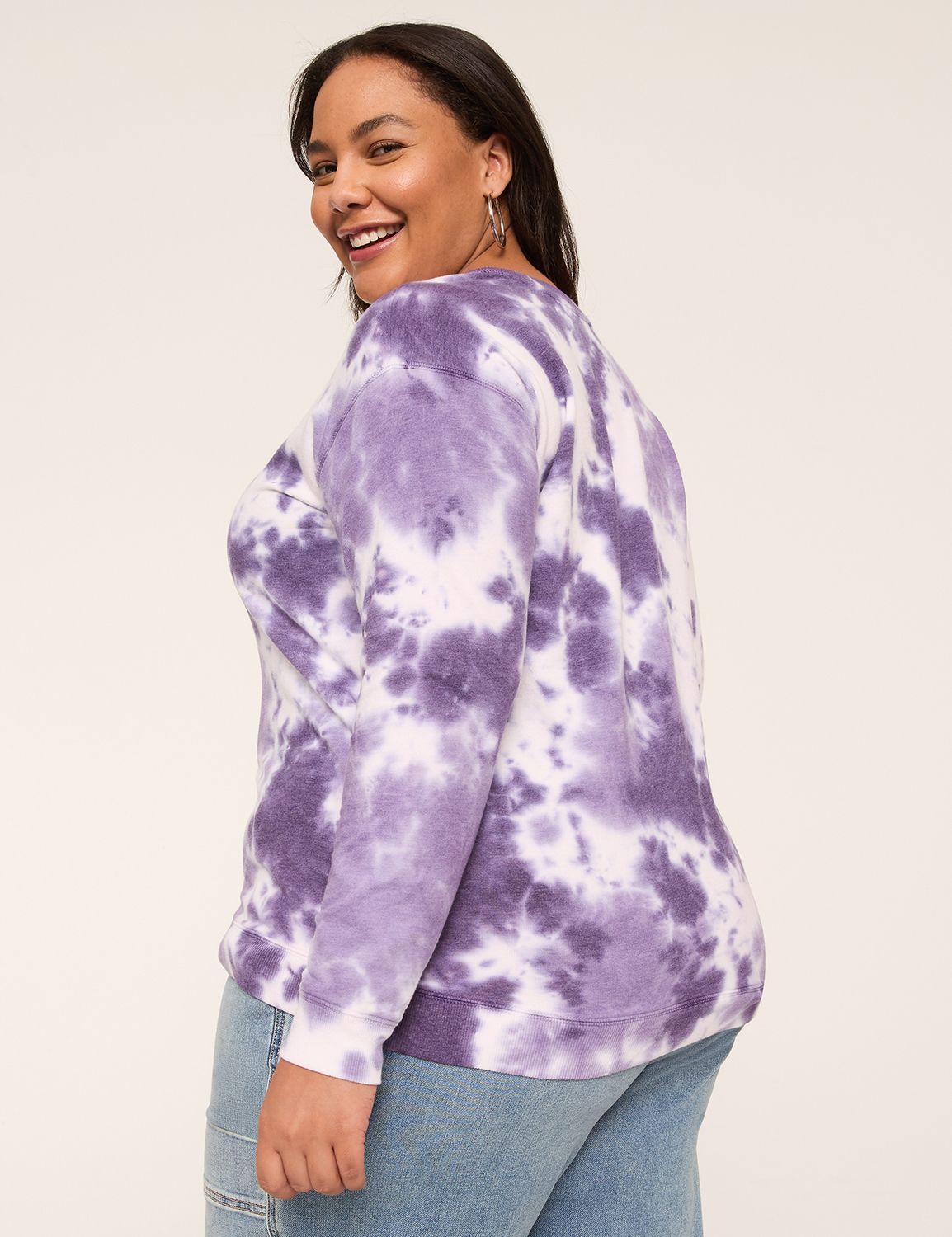 Tie Dye Crew-Neck Sweatshirt