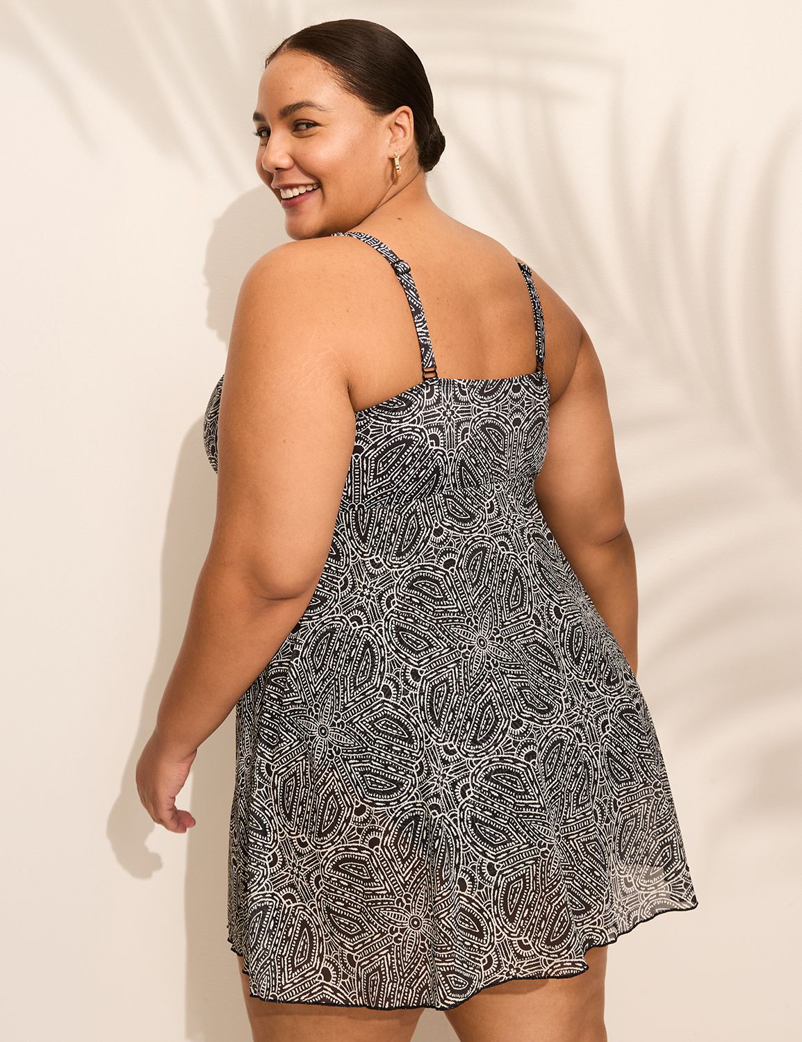 Underwire Knot-Front Swim Dress