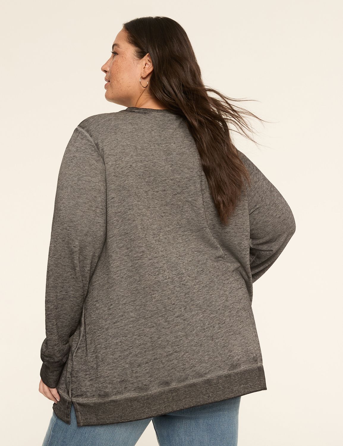 Long Sleeve Crew Neck Sweatshirt wi Product Image 2