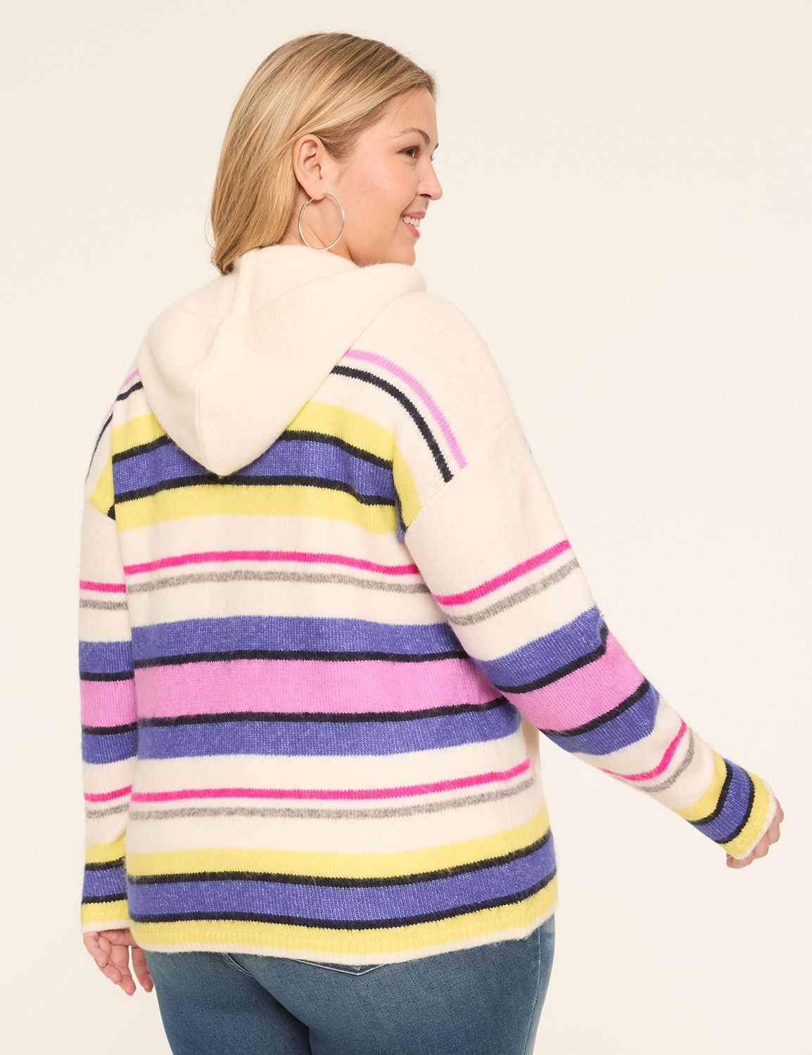 Classic Long Sleeve Hooded Zip-Fron Product Image 2