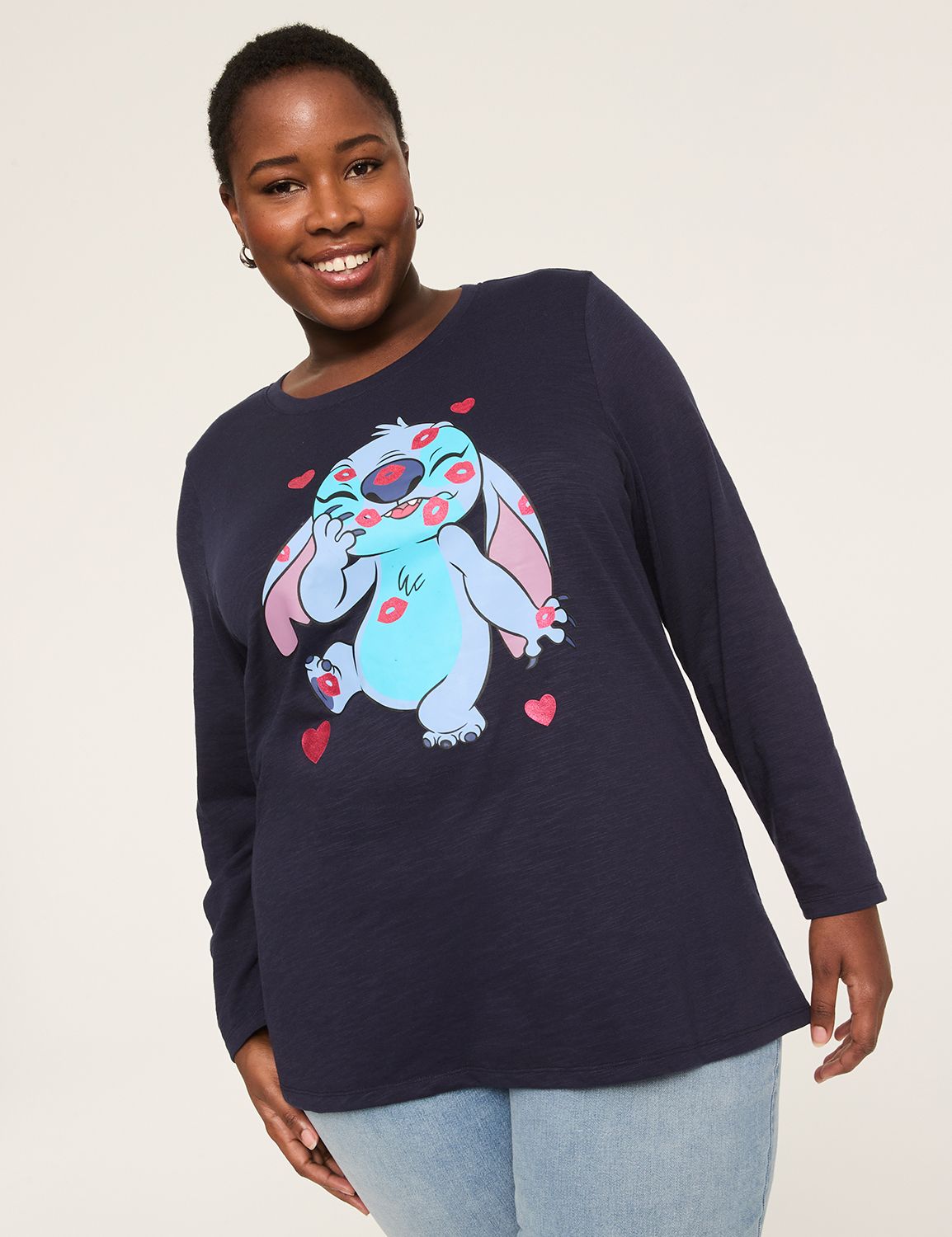 Long Sleeve Crew Neck Pullover Grap Product Image 1