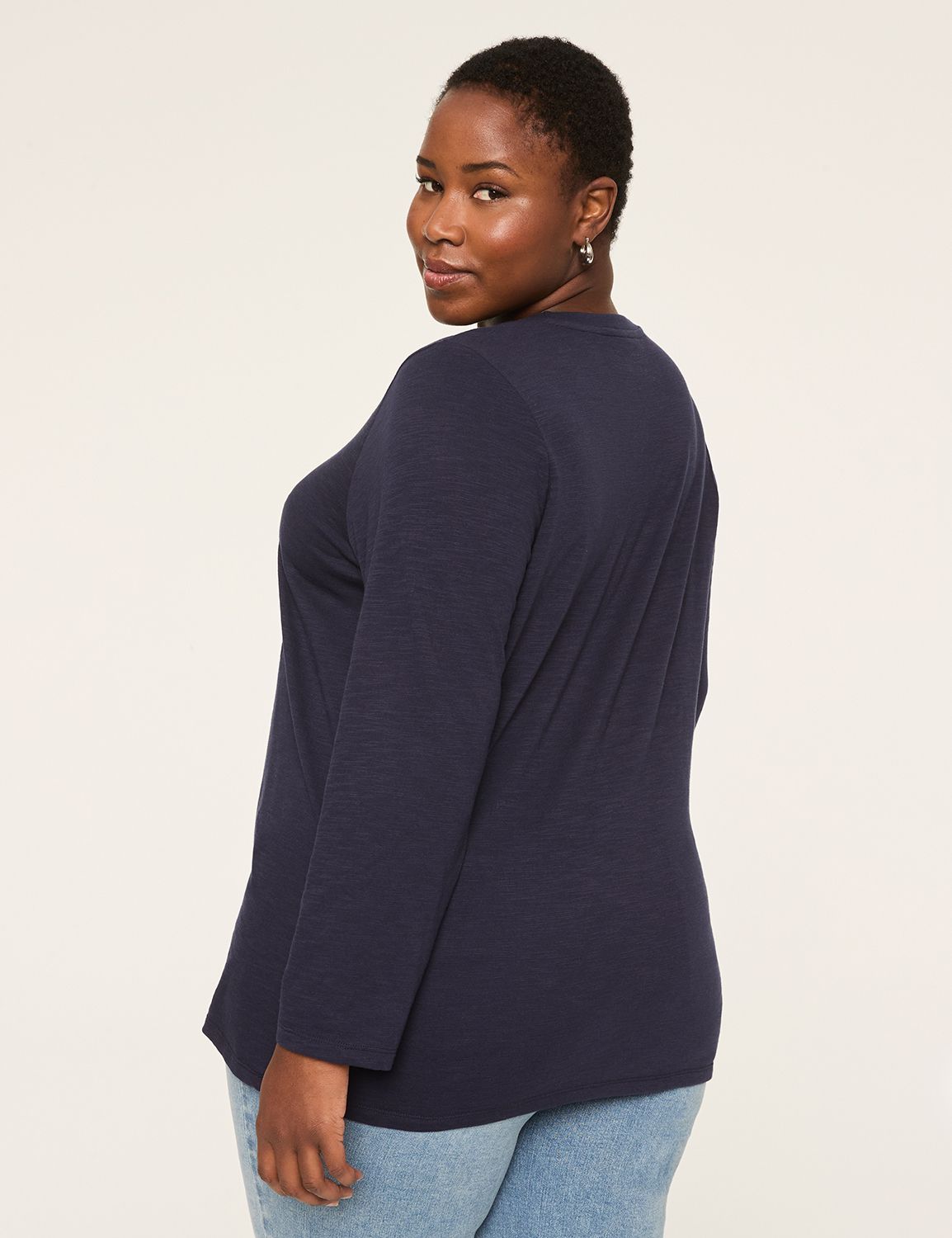 Long Sleeve Crew Neck Pullover Grap Product Image 2
