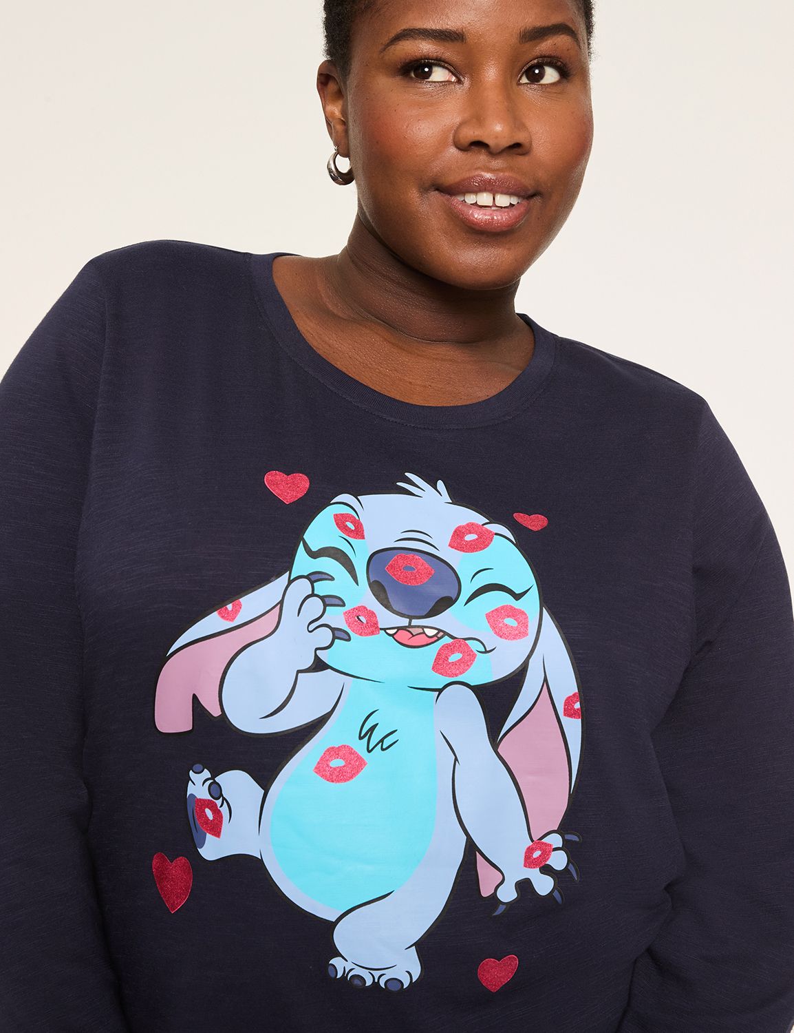 Long Sleeve Crew Neck Pullover Grap Product Image 4