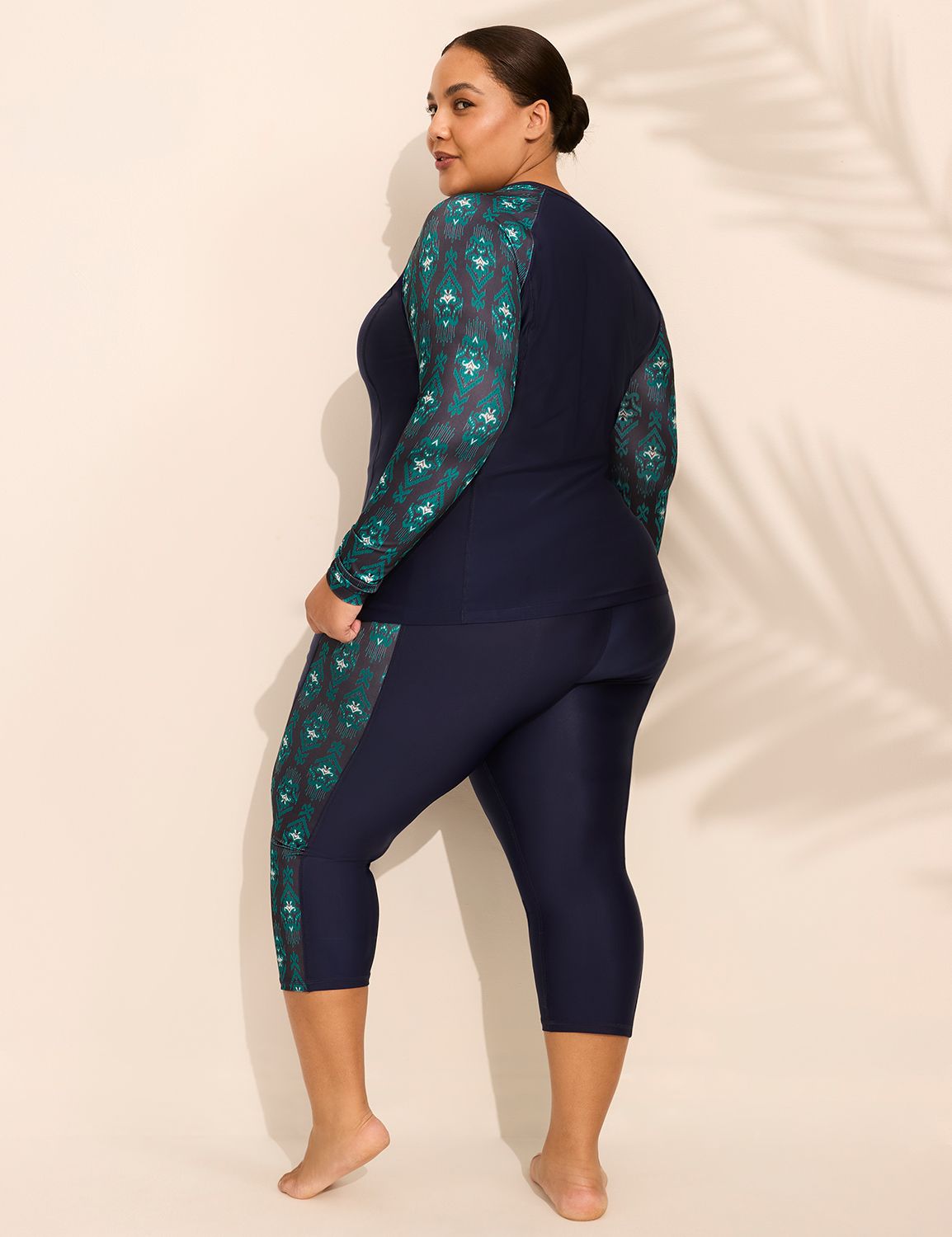 Quarter Zip Long-Sleeve Swim Rash Guard
