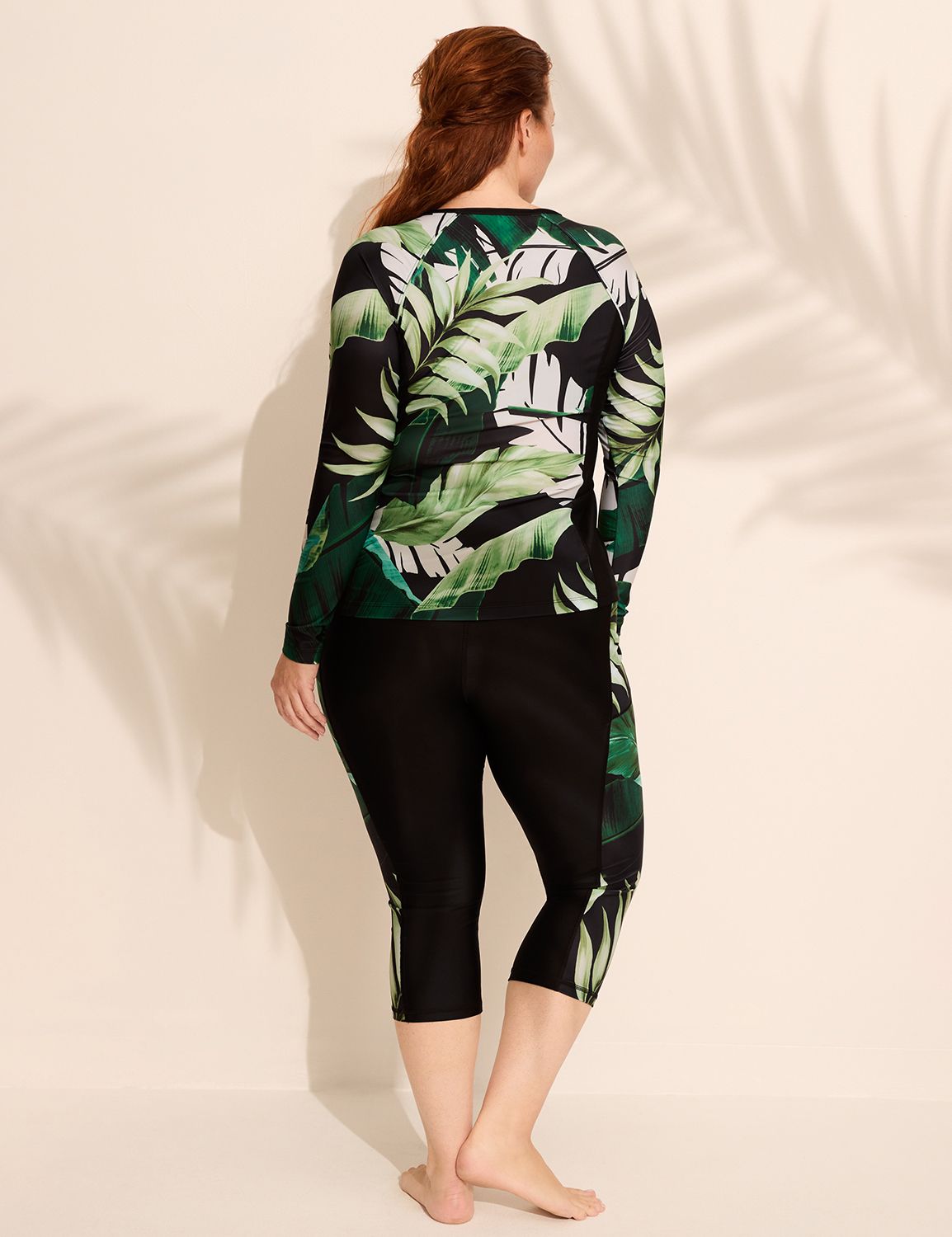 Quarter Zip Long-Sleeve Swim Rash Guard