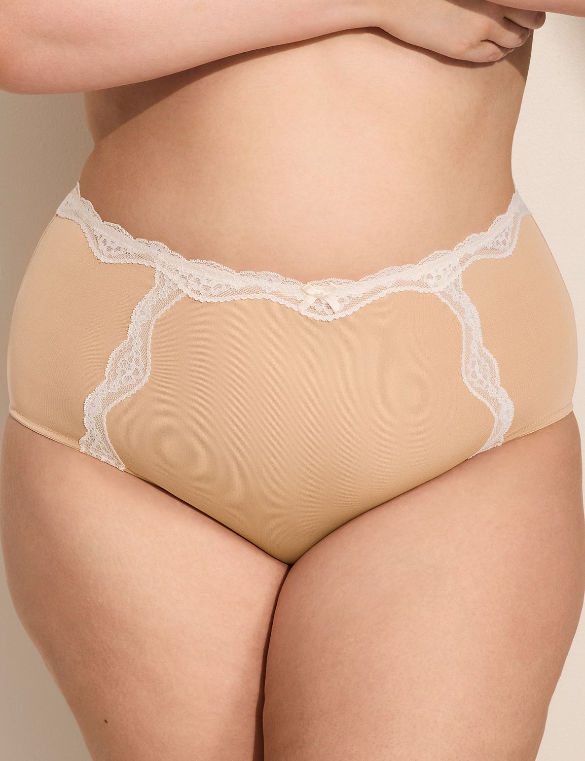 Lace-Trim Full Brief Panty