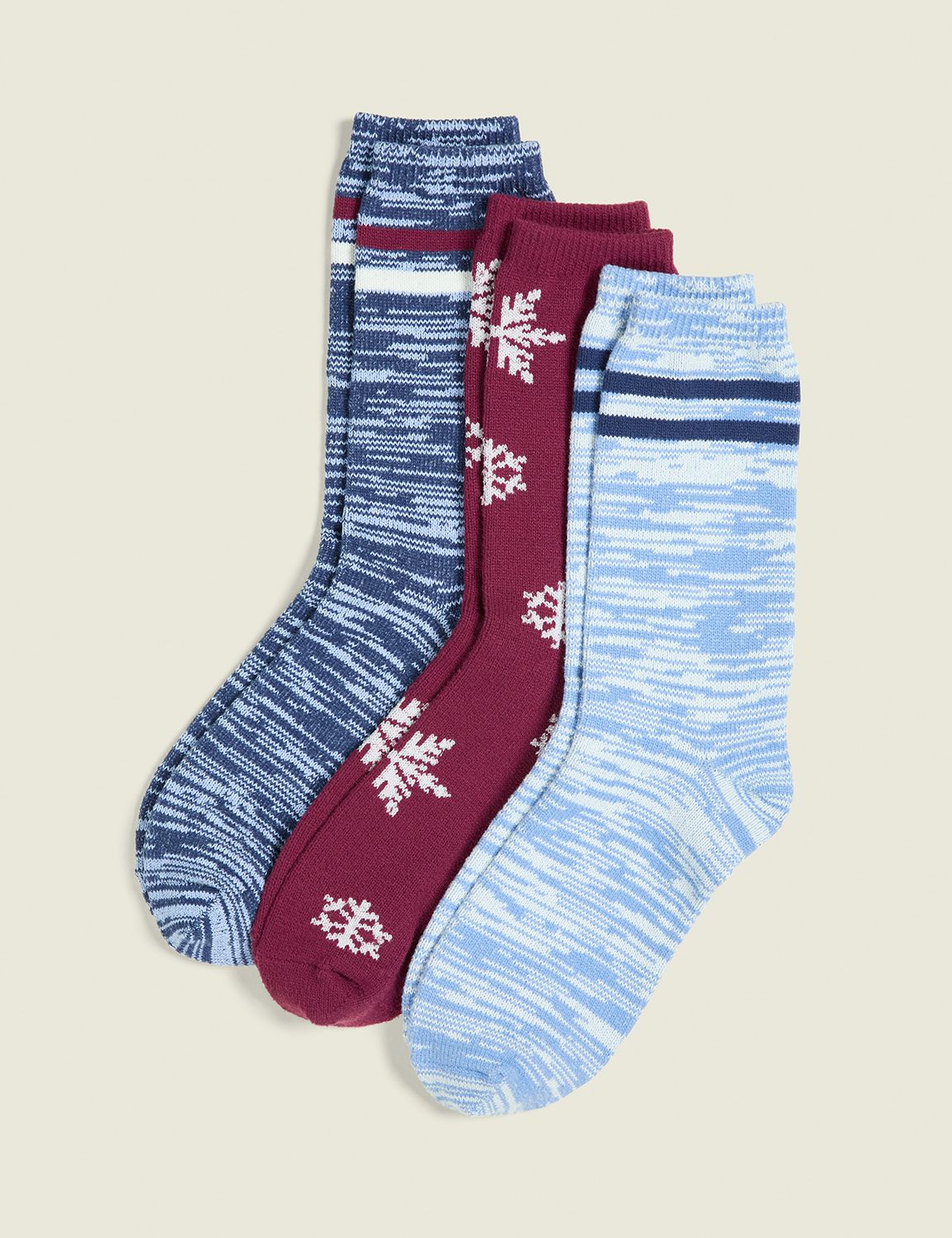 WINTER BLUES BOOT SOCK 3PK H 114985 Product Image 1