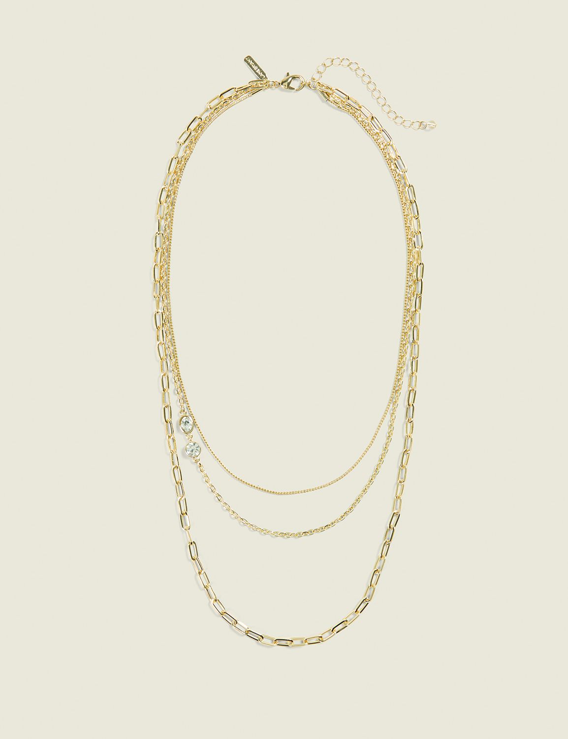 Goldtone Multi-Row Necklace