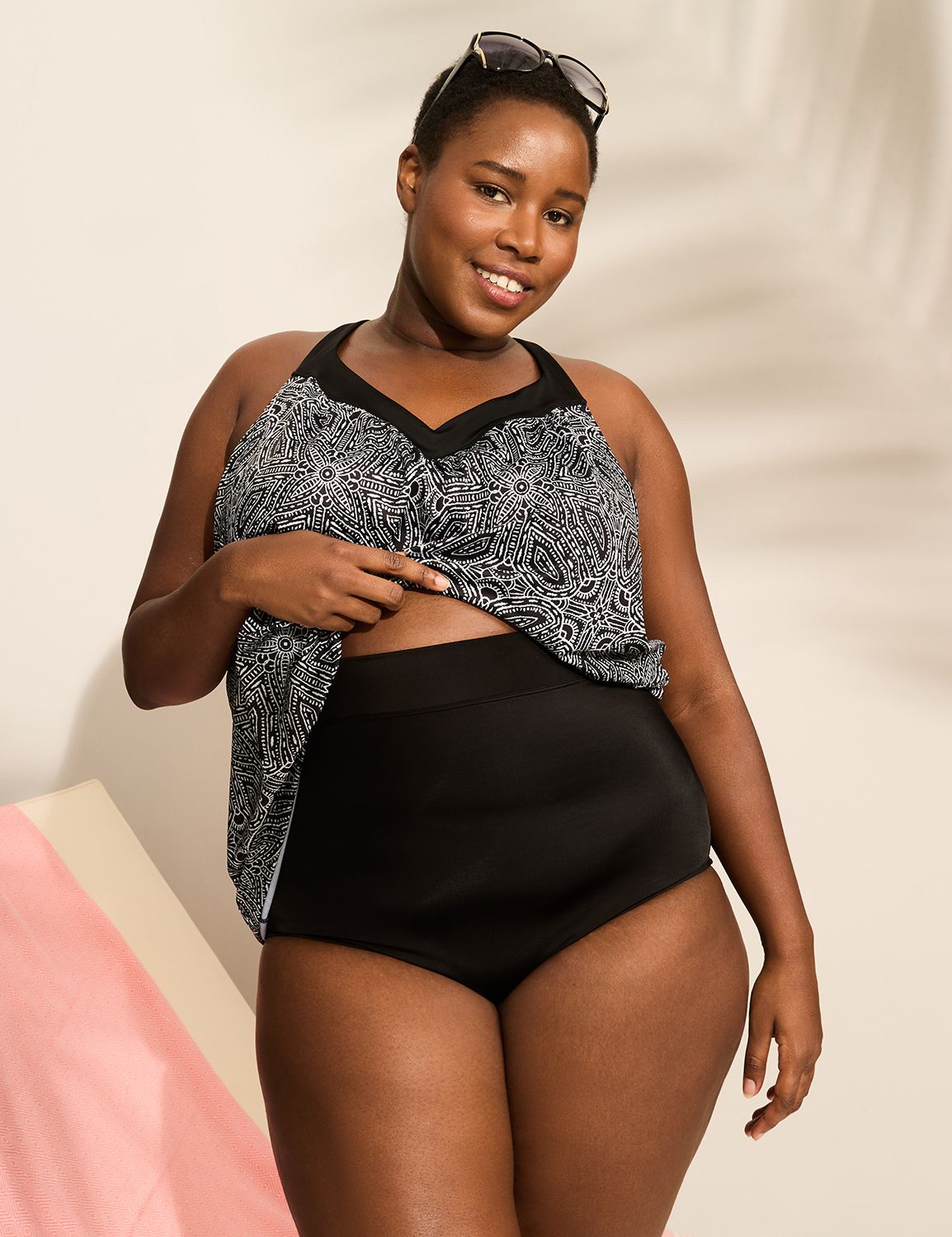V Neck Flared Unlined UW Tankini 11 Product Image 7