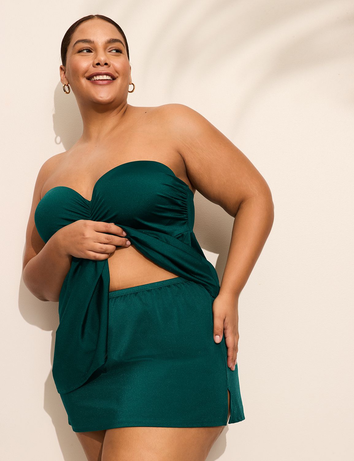 Shimmer Slitted Swim Skirt 1149891 Product Image 4
