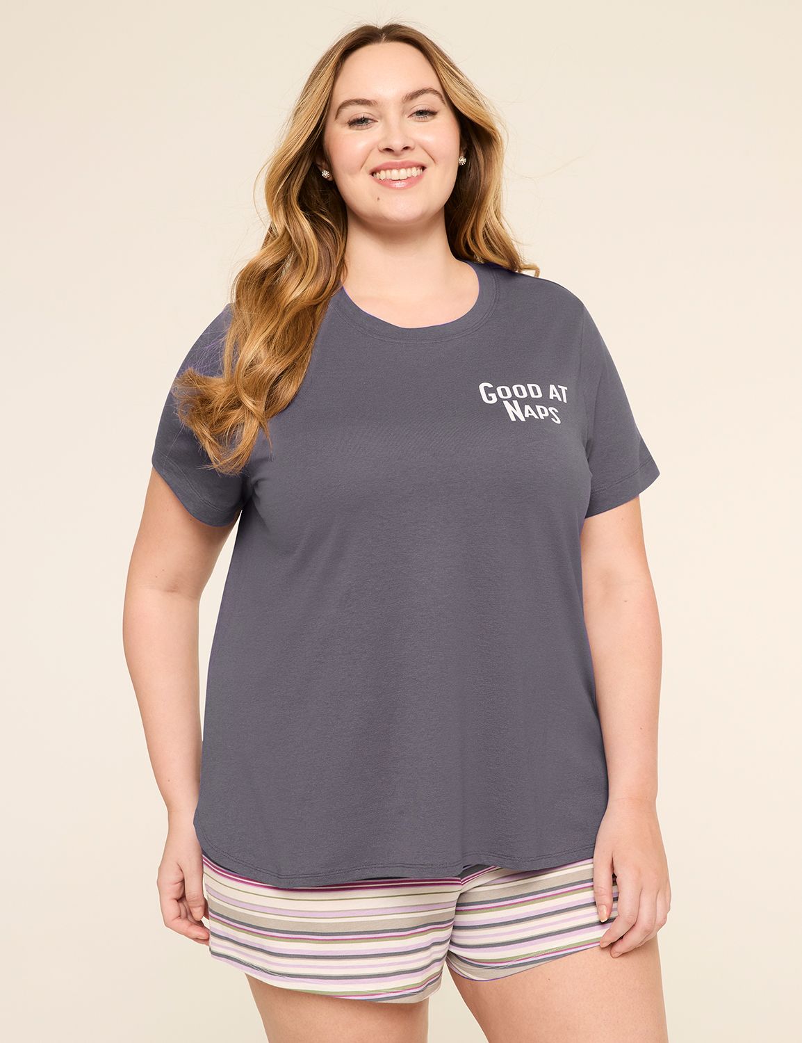 Comfy Cotton Tee & Short PJ Set