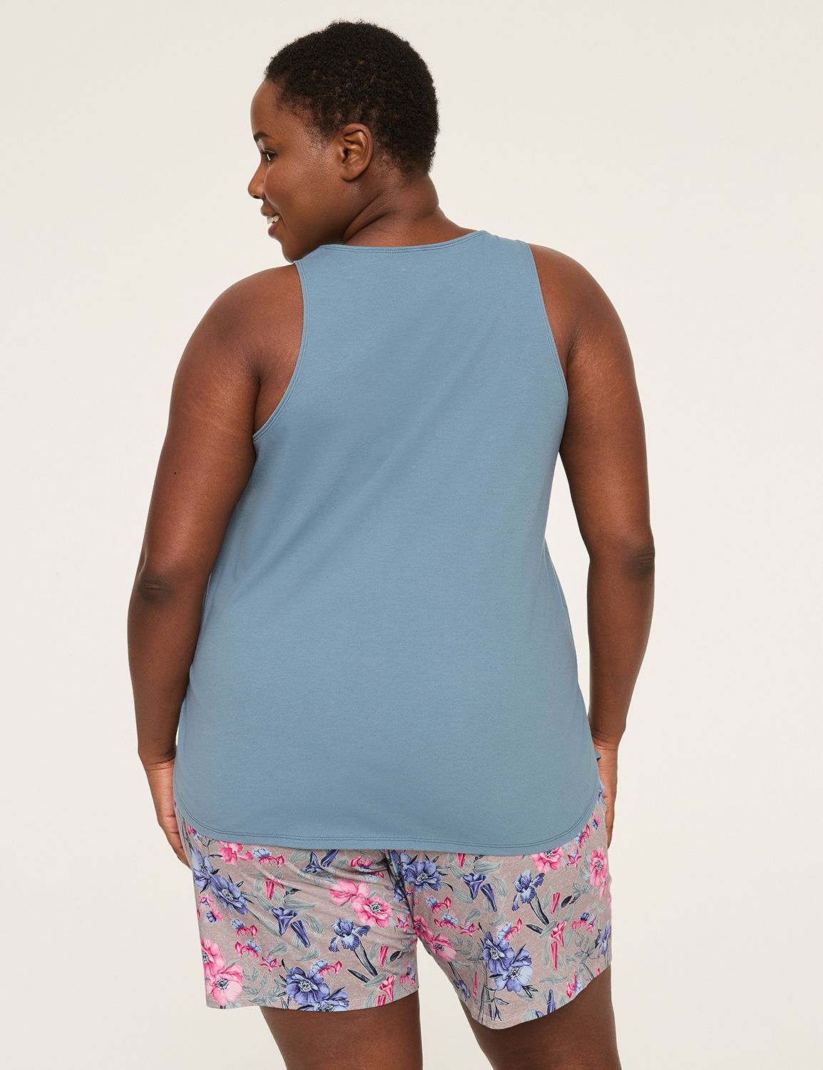 Comfy Cotton V-Neck Tank & Bermuda Short PJ Set