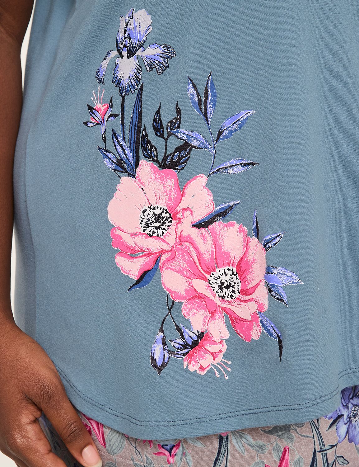 CVC/100% Ctn V Neck Tank & Bermuda Product Image 4