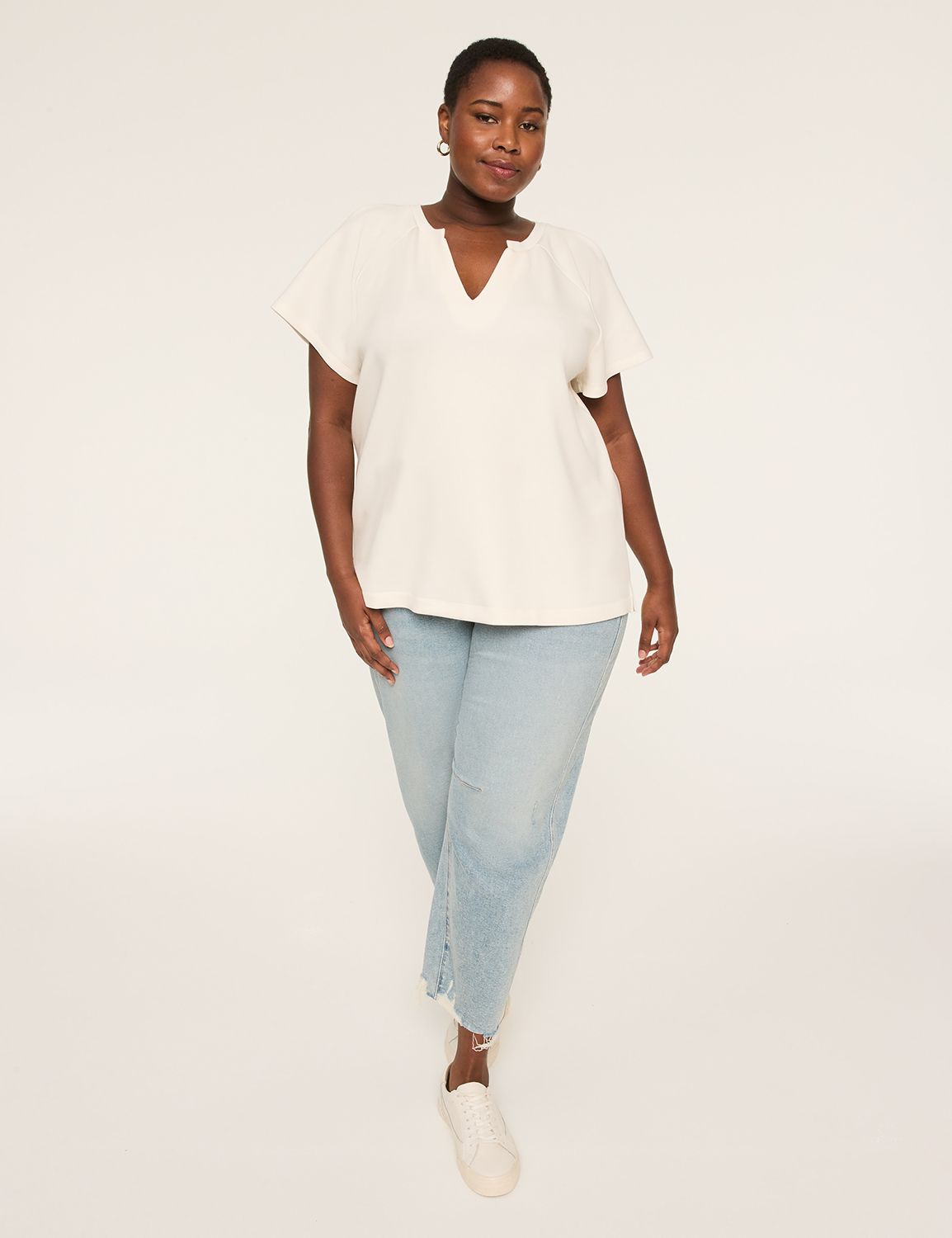 Raglan Sleeve V-Notch Journey Tee S Product Image 3