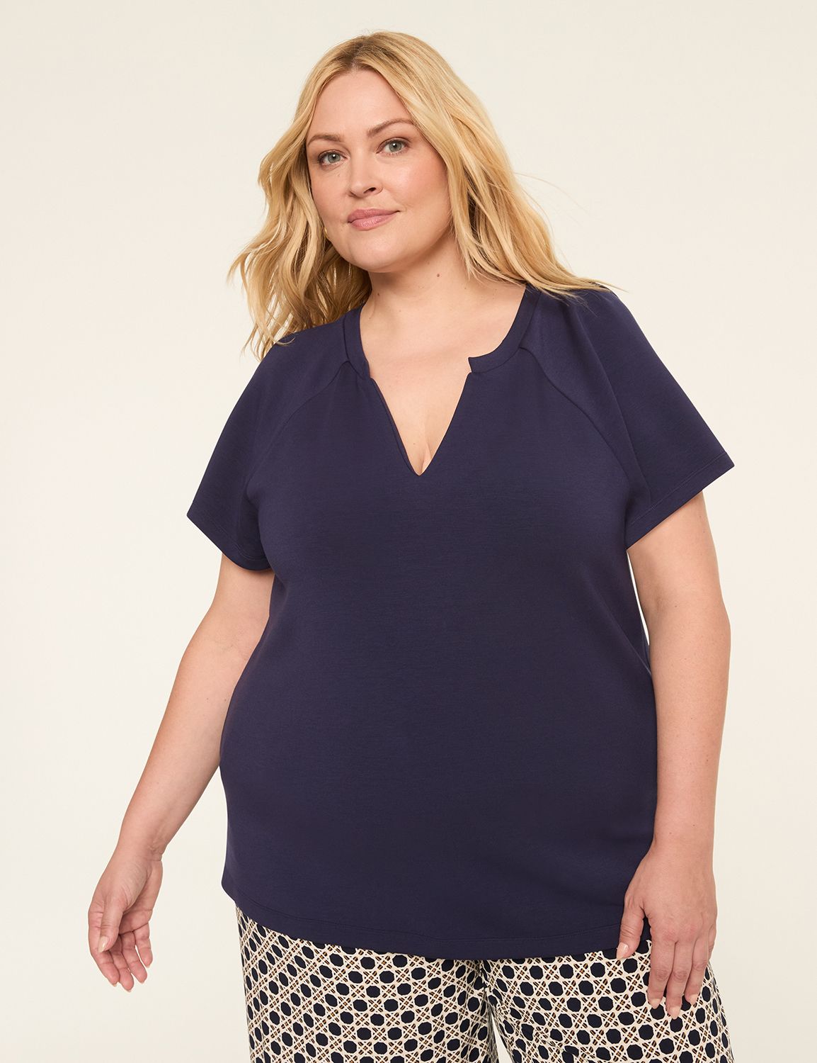 Short-Sleeve Notch-Neck Journey Tee