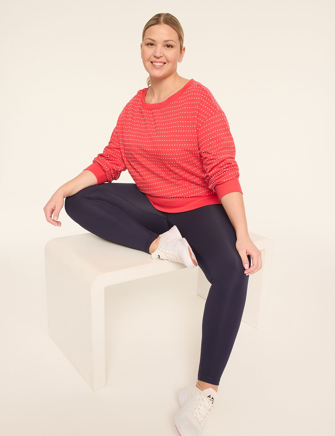 LIVI Long Sleeve Boat Neckline Fren Product Image 3
