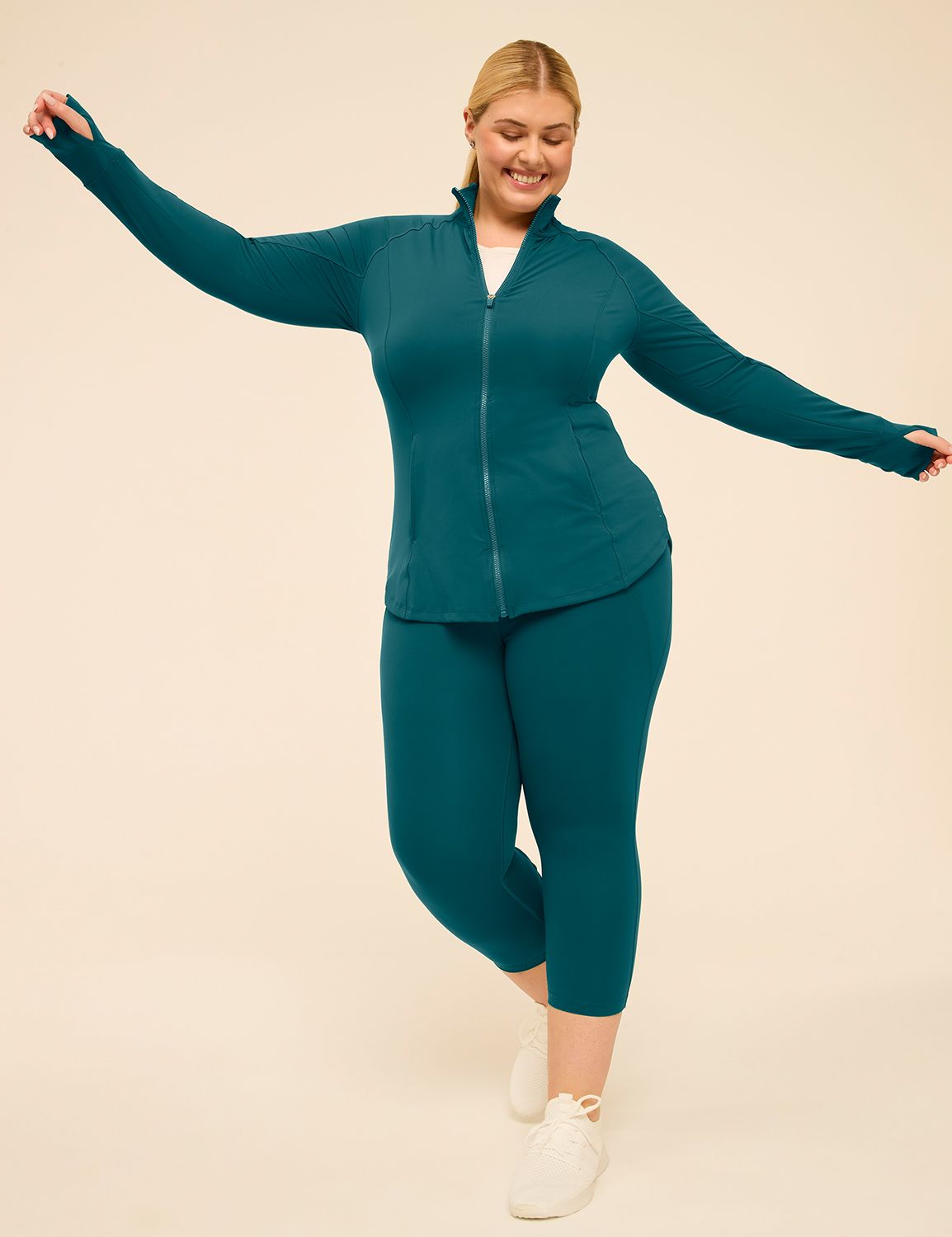LIVI Long Sleeve Zip Front Livi Sof Product Image 3