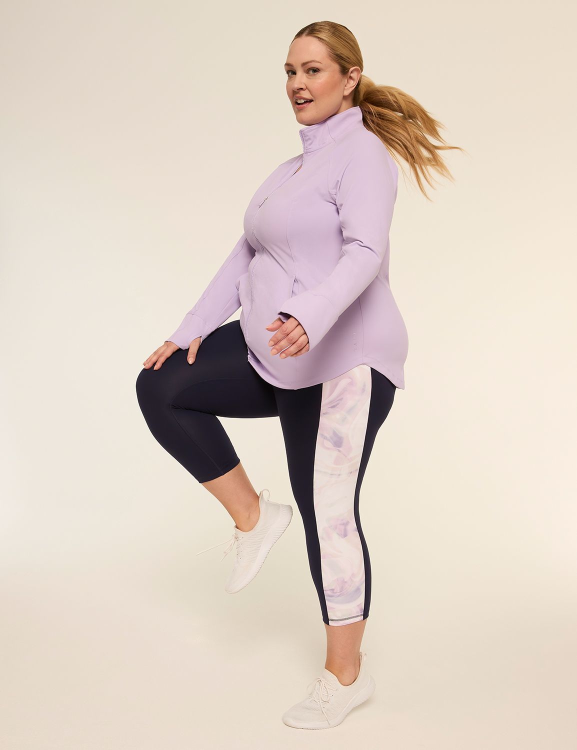 LIVI Long Sleeve Zip Front Livi Sof Product Image 3