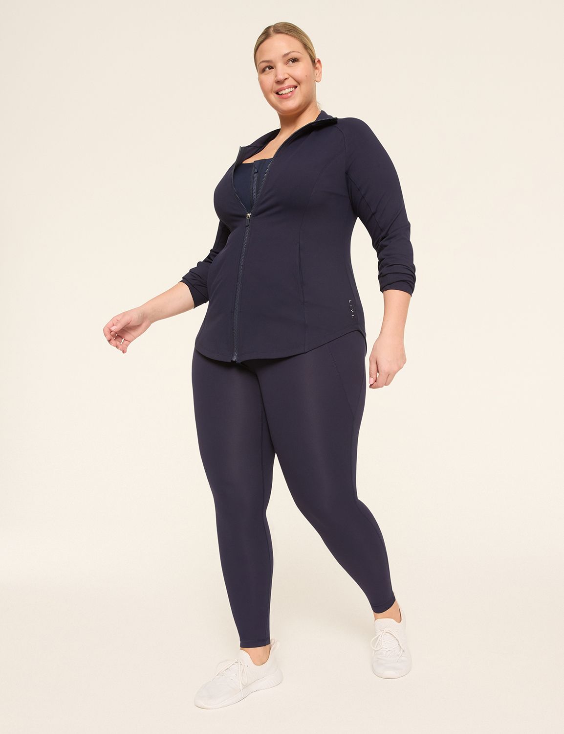 LIVI Long Sleeve Zip Front Livi Sof Product Image 3